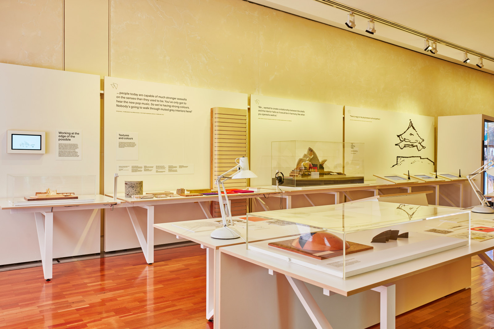 View of the Great Urban Sculpture - Architects Desk in Gallery 3 - The People's House marketing & installation photoshoot
