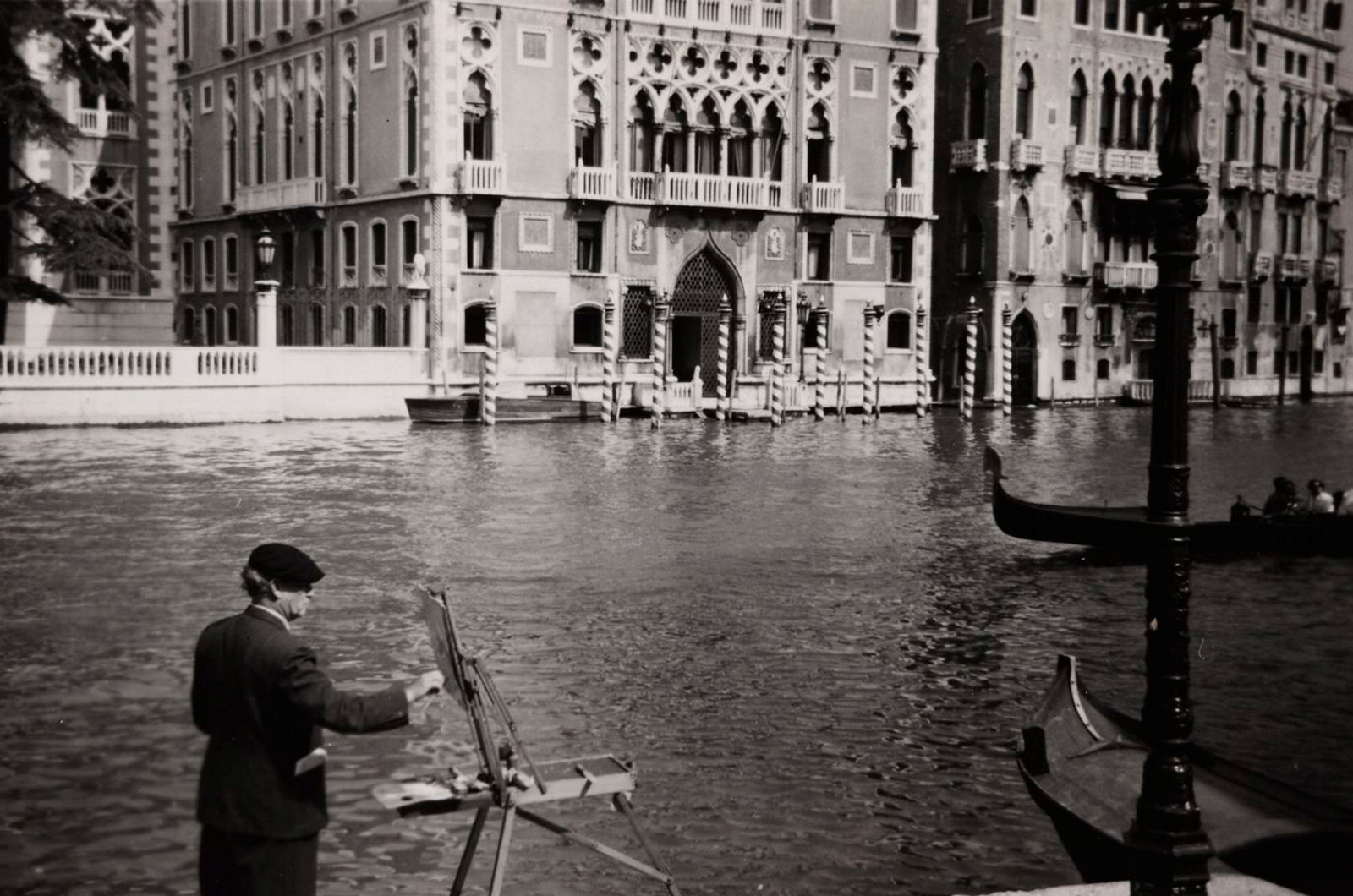 Lloyd Rees painting in Venice